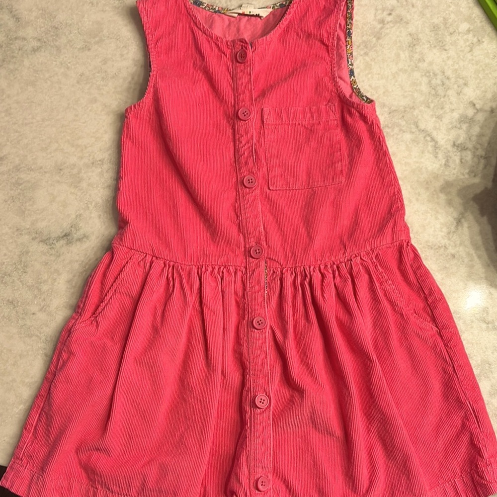 Mini Boden Corduroy Drop Waist Jumper